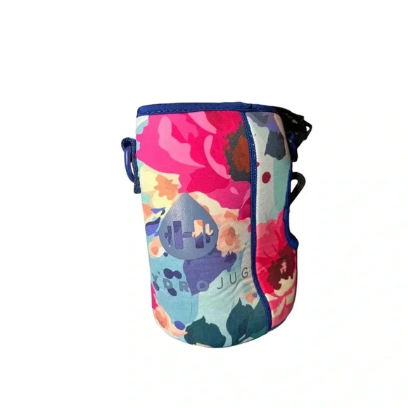 2 Hydro Jug Half Gallon Water Jug Bottle Carriers Floral Cheetah Strap Workout - Picture 3 of 6